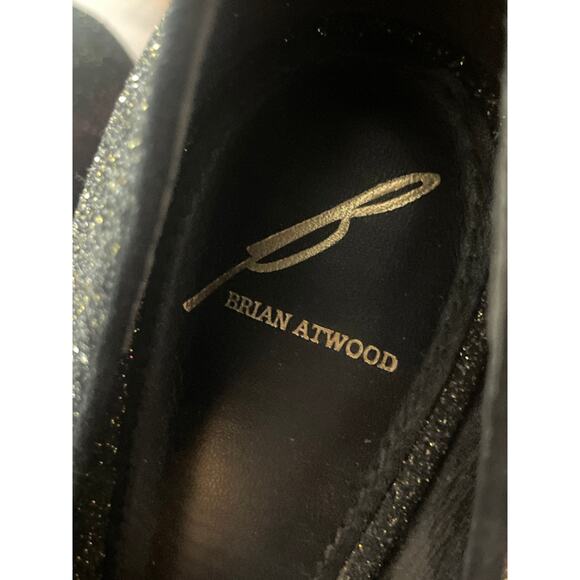 BRIAN ATWOOD Fontanne Glitter Heels Platform Pumps Size 7 Shoes SEXY PARTY - Picture 5 of 6